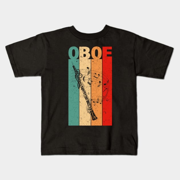 Vintage Oboe Kids T-Shirt by LotusTee